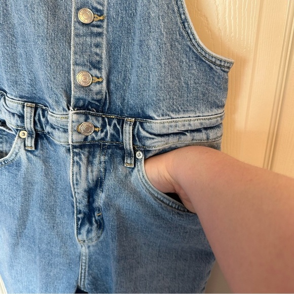 We The Free Blue Denim Jeans Overalls - Picture 8 of 14